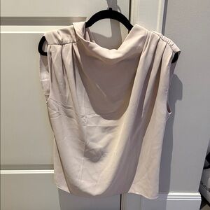 Amanda Uprichard Cream Sleeveless Top